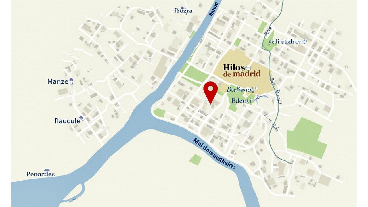 Mapa de la ubicación de Hilos de Madrid en el centro de Madrid