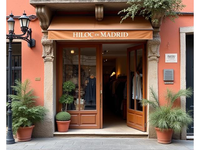 Fachada de la tienda Hilos de Madrid en el centro de la ciudad